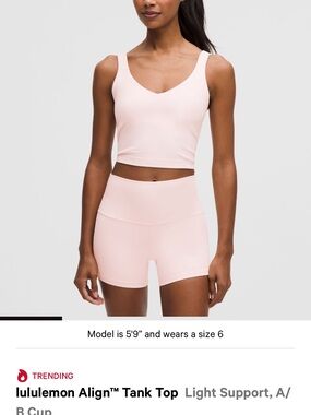 lululemon athletica Light Pink Align™ Tank Top